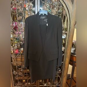 St. John Caviar Elegant Black Dress Suit